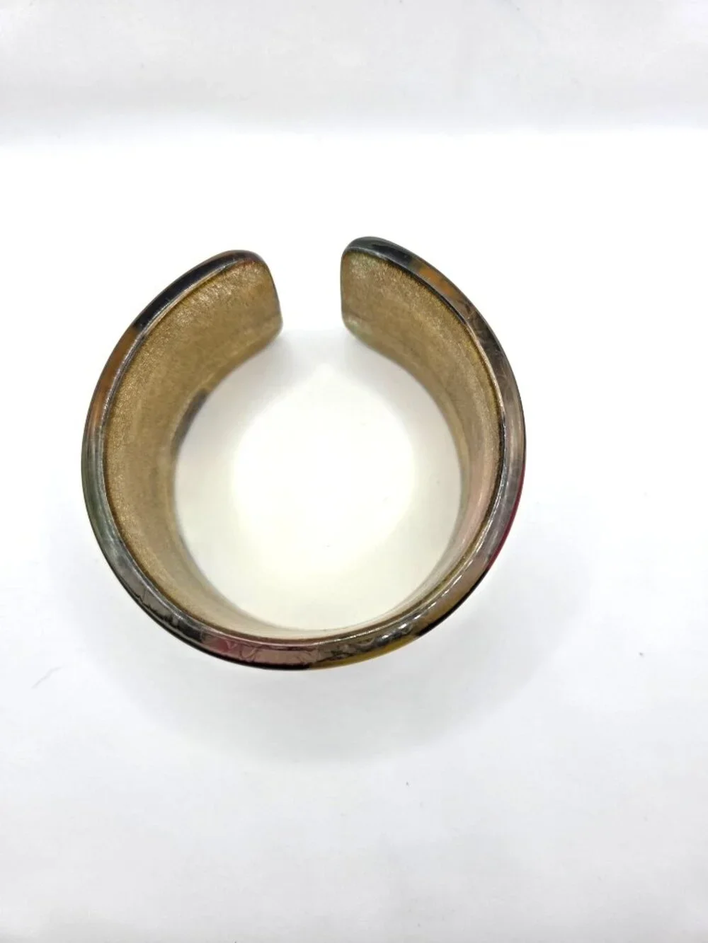 Vintage Multicolor Geometric Resin Cuff Bracelet
